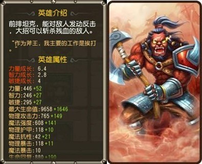 刀塔传奇斧系队伍成员英雄介绍
